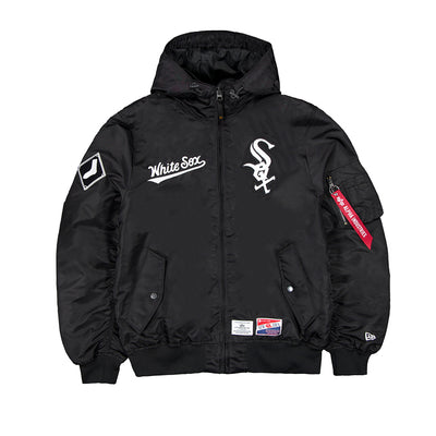 ALPHA INDUSTRIES X CHICAGO WHITE SOX BLACK JACKET