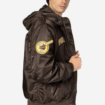 ALPHA INDUSTRIES X SAN DIEGO PADRES BROWN JACKET