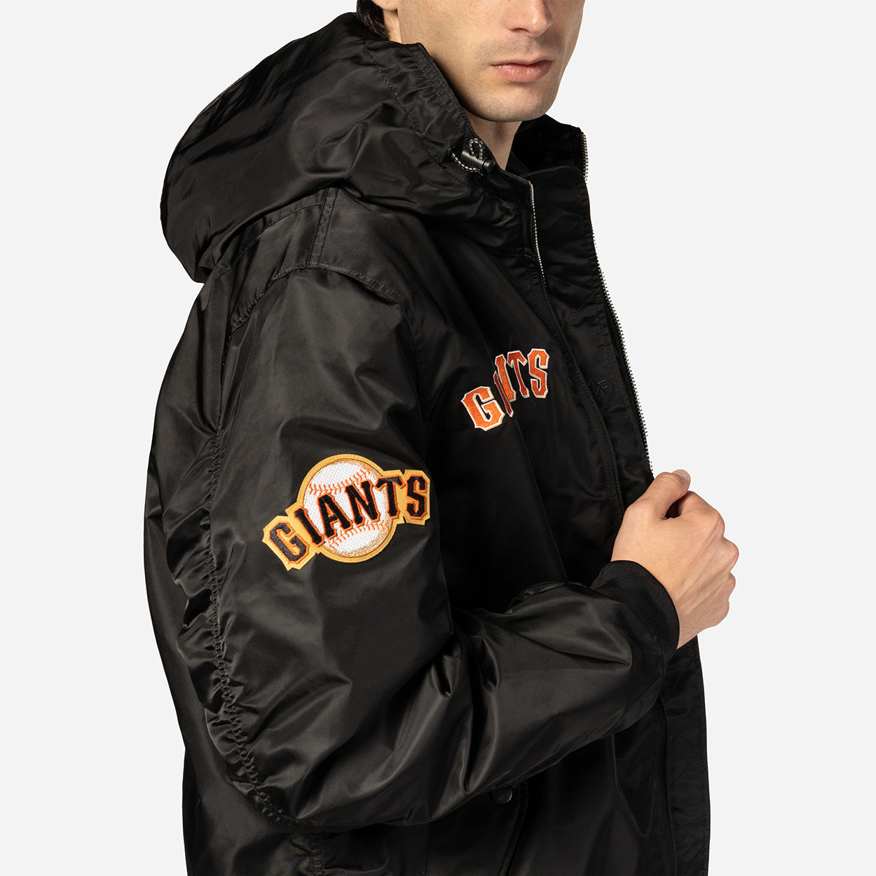 ALPHA INDUSTRIES X SAN FRANCISCO GIANTS BLACK JACKET