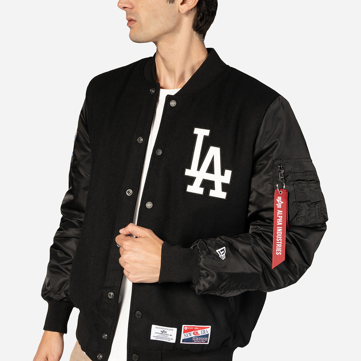 ALPHA INDUSTRIES X LOS ANGELES DODGERS BLACK JACKET