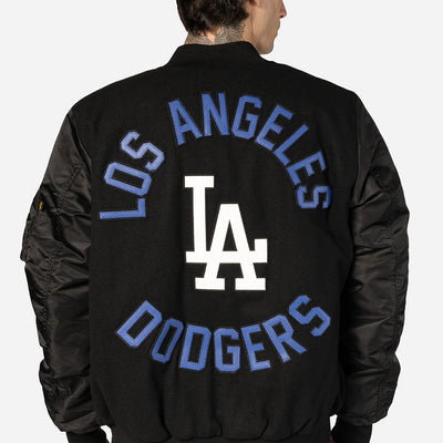 ALPHA INDUSTRIES X LOS ANGELES DODGERS BLACK JACKET