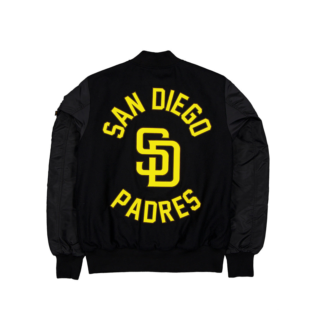 ALPHA INDUSTRIES X SAN DIEGO PADRES BLACK JACKET