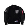 ALPHA INDUSTRIES X LAS VEGAS RAIDERS BLACK JACKET