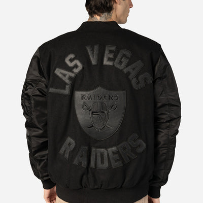 ALPHA INDUSTRIES X LAS VEGAS RAIDERS BLACK JACKET