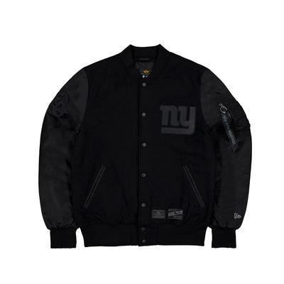 ALPHA INDUSTRIES X NEW YORK GIANTS BLACK JACKET