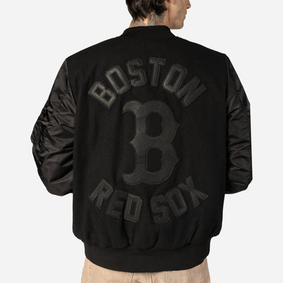 ALPHA INDUSTRIES X BOSTON RED SOX BLACK JACKET