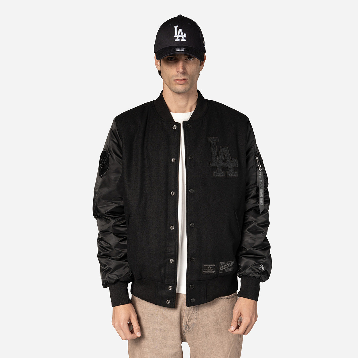 ALPHA INDUSTRIES X LOS ANGELES DODGERS BLACK JACKET