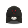 CHICAGO BULLS BLACK 9FORTY TRUCKER CAP