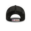 LOS ANGELES LAKERS BLACK 9FORTY TRUCKER CAP