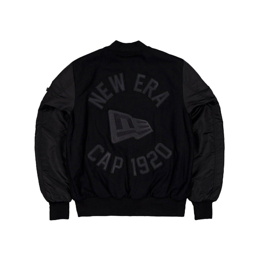 NEW ERA x ALPHA INDUSTRIES BLACK JACKET