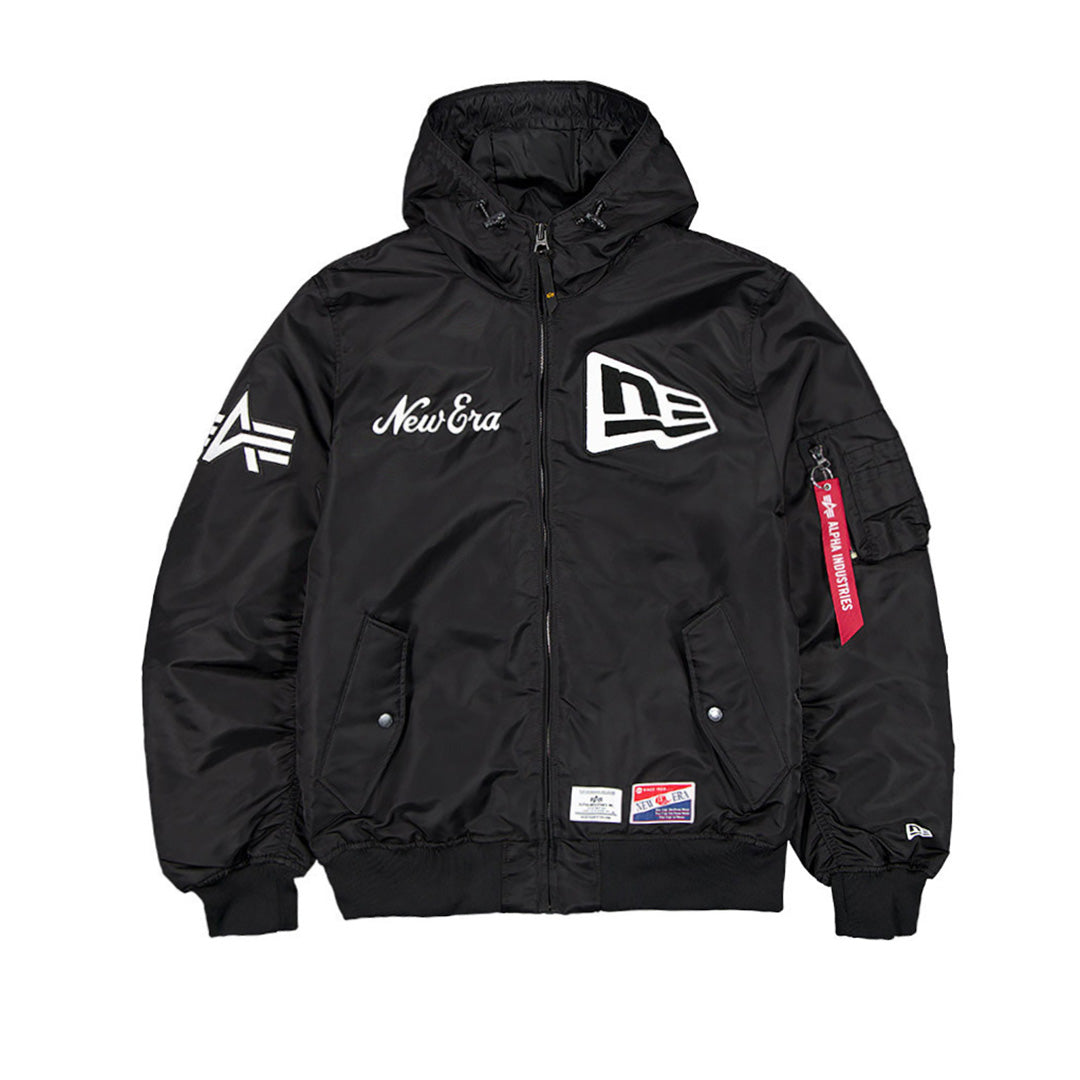 NEW ERA x ALPHA INDUSTRIES BLACK JACKET