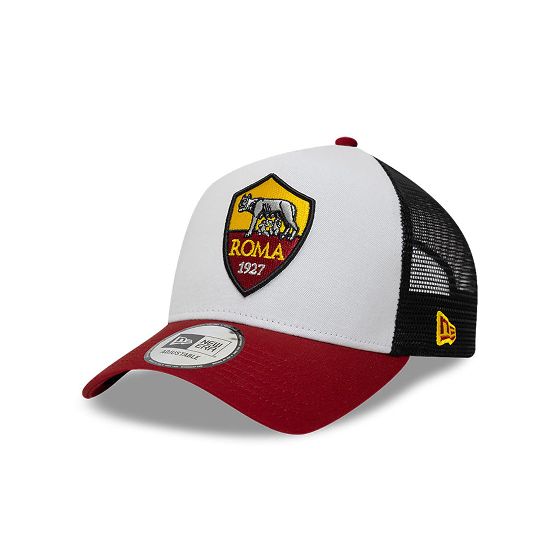 AS ROMA CORE 2-TONE RED VISOR WHITE 9FORTY EF TRUCKER CAP – New Era ...