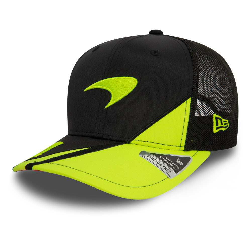 MCLAREN RACING SILVERSTONE BLACK AND NEON YELLOW 9FIFTY STRETCH SNAP CAP