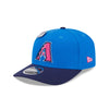 NEW ERA X BIG LEAGUE CHEW ARIZONA DIAMONDBACKS NAVY VISOR MED BLUE 9SEVENTY STRETCH SNAP CAP