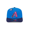 NEW ERA X BIG LEAGUE CHEW ARIZONA DIAMONDBACKS NAVY VISOR MED BLUE 9SEVENTY STRETCH SNAP CAP