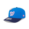 NEW ERA X BIG LEAGUE CHEW WASHINGTON NATIONALS NAVY VISOR MED BLUE 9SEVENTY STRETCH SNAP CAP