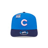 NEW ERA X BIG LEAGUE CHEW CHICAGO CUBS NAVY VISOR MED BLUE 9SEVENTY STRETCH SNAP CAP