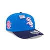 NEW ERA X BIG LEAGUE CHEW CHICAGO WHITE SOX NAVY VISOR MED BLUE 9SEVENTY STRETCH SNAP CAP