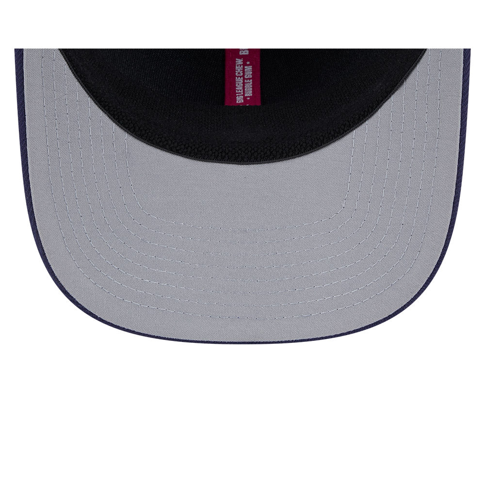 NEW ERA X BIG LEAGUE CHEW CHICAGO WHITE SOX NAVY VISOR MED BLUE 9SEVENTY STRETCH SNAP CAP