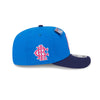 NEW ERA X BIG LEAGUE CHEW CLEVELAND GUARDIANS NAVY VISOR MED BLUE 9SEVENTY STRETCH SNAP CAP