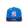 NEW ERA X BIG LEAGUE CHEW NEW YORK YANKEES NAVY VISOR MED BLUE 9SEVENTY STRETCH SNAP CAP