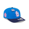 NEW ERA X BIG LEAGUE CHEW ST. LOUIS CARDINALS NAVY VISOR MED BLUE 9SEVENTY STRETCH SNAP CAP