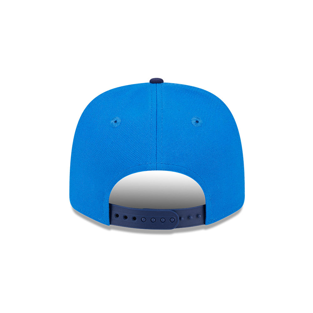 NEW ERA X BIG LEAGUE CHEW ST. LOUIS CARDINALS NAVY VISOR MED BLUE 9SEVENTY STRETCH SNAP CAP