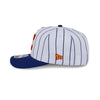 NEW ERA X BIG LEAGUE CHEW CLEVELAND GUARDIANS NAVY VISOR WHITE 9SEVENTY STRETCH SNAP CAP