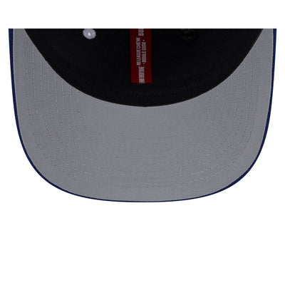 NEW ERA X BIG LEAGUE CHEW CLEVELAND GUARDIANS NAVY VISOR WHITE 9SEVENTY STRETCH SNAP CAP