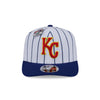 NEW ERA X BIG LEAGUE CHEW KANSAS CITY ROYALS NAVY VISOR WHITE 9SEVENTY STRETCH SNAP CAP