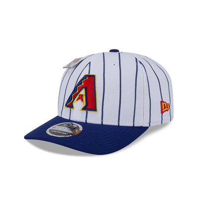 NEW ERA X BIG LEAGUE CHEW ARIZONA DIAMONDBACKS NAVY VISOR WHITE 9SEVENTY STRETCH SNAP CAP