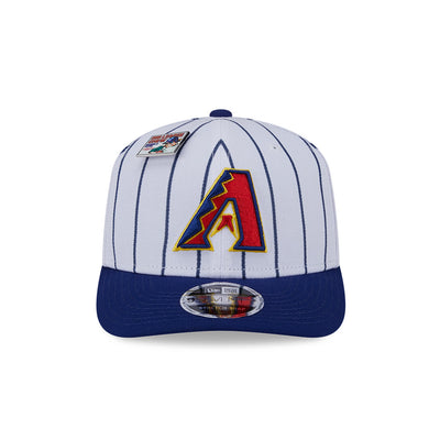 NEW ERA X BIG LEAGUE CHEW ARIZONA DIAMONDBACKS NAVY VISOR WHITE 9SEVENTY STRETCH SNAP CAP