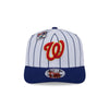 NEW ERA X BIG LEAGUE CHEW WASHINGTON NATIONALS NAVY VISOR WHITE 9SEVENTY STRETCH SNAP CAP