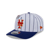 NEW ERA X BIG LEAGUE CHEW NEW YORK METS NAVY VISOR WHITE 9SEVENTY STRETCH SNAP CAP