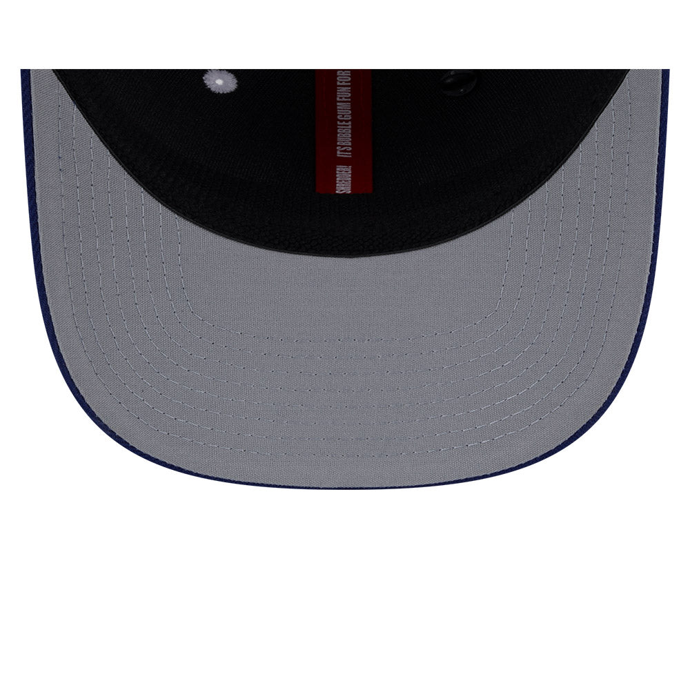 NEW ERA X BIG LEAGUE CHEW SAN FRANCISCO GIANTS NAVY VISOR WHITE 9SEVENTY STRETCH SNAP CAP