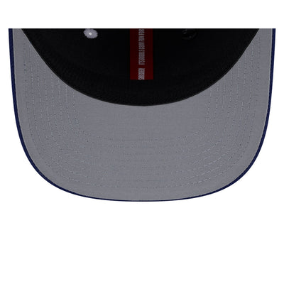 NEW ERA X BIG LEAGUE CHEW TAMPA BAY RAYS NAVY VISOR WHITE 9SEVENTY STRETCH SNAP CAP