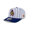 NEW ERA X BIG LEAGUE CHEW SALT LAKE CITY BEE NAVY VISOR WHITE 9SEVENTY STRETCH SNAP CAP