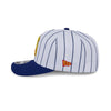 NEW ERA X BIG LEAGUE CHEW ANAHEIM ANGELS NAVY VISOR WHITE 9SEVENTY STRETCH SNAP CAP