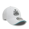 NEW CASTLE UNITED F.C. EMBROIDERY LOGO WHITE KIDS 9FORTY CAP