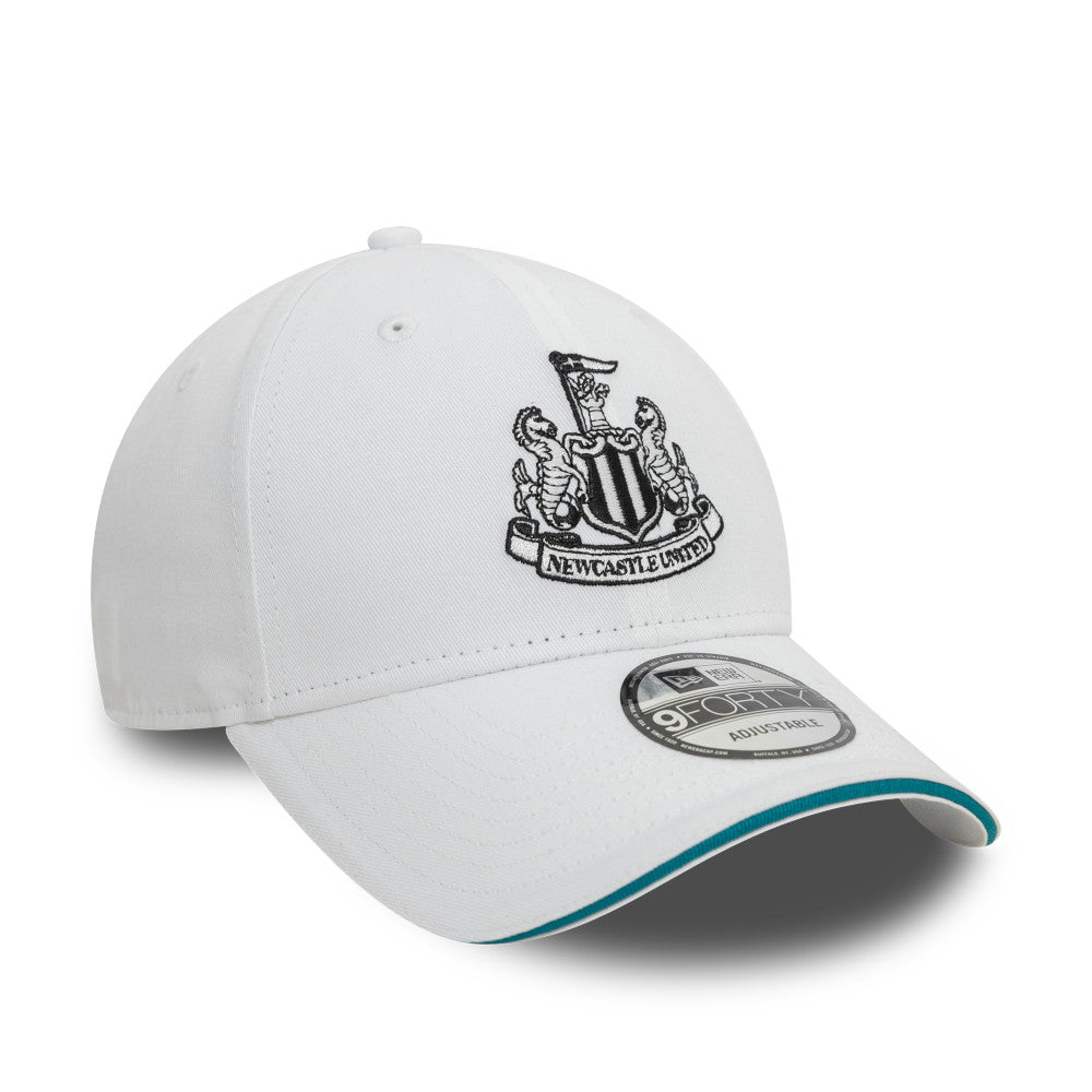 NEW CASTLE UNITED F.C. EMBROIDERY LOGO WHITE KIDS 9FORTY CAP