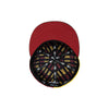 AS ROMA LOGO LIMITED EDITION BLACK VISOR RED AND A GOLD 59FIFTY CAP