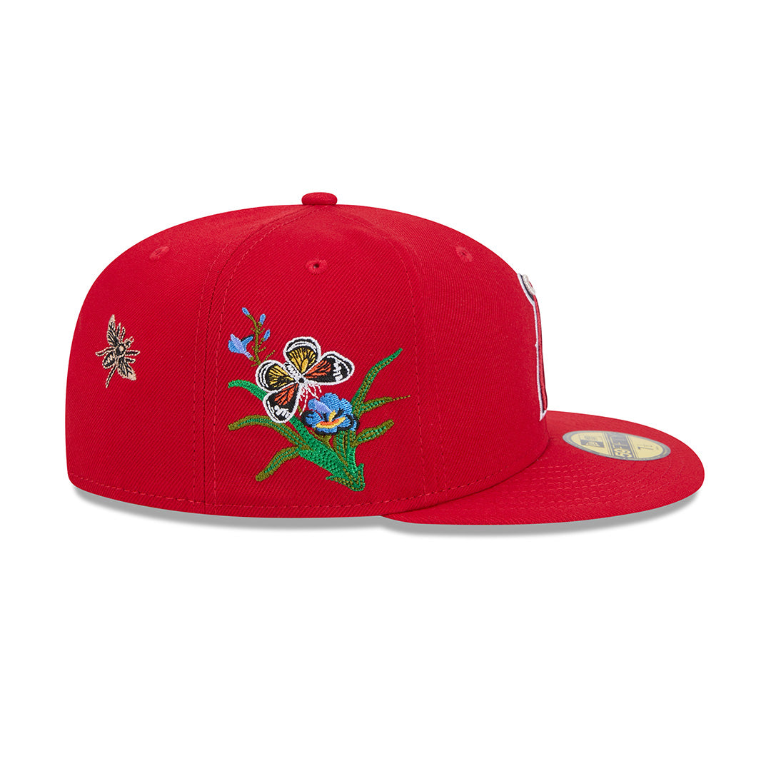 FELT X MLB ANAHEIM ANGELS RED 59FIFTY CAP