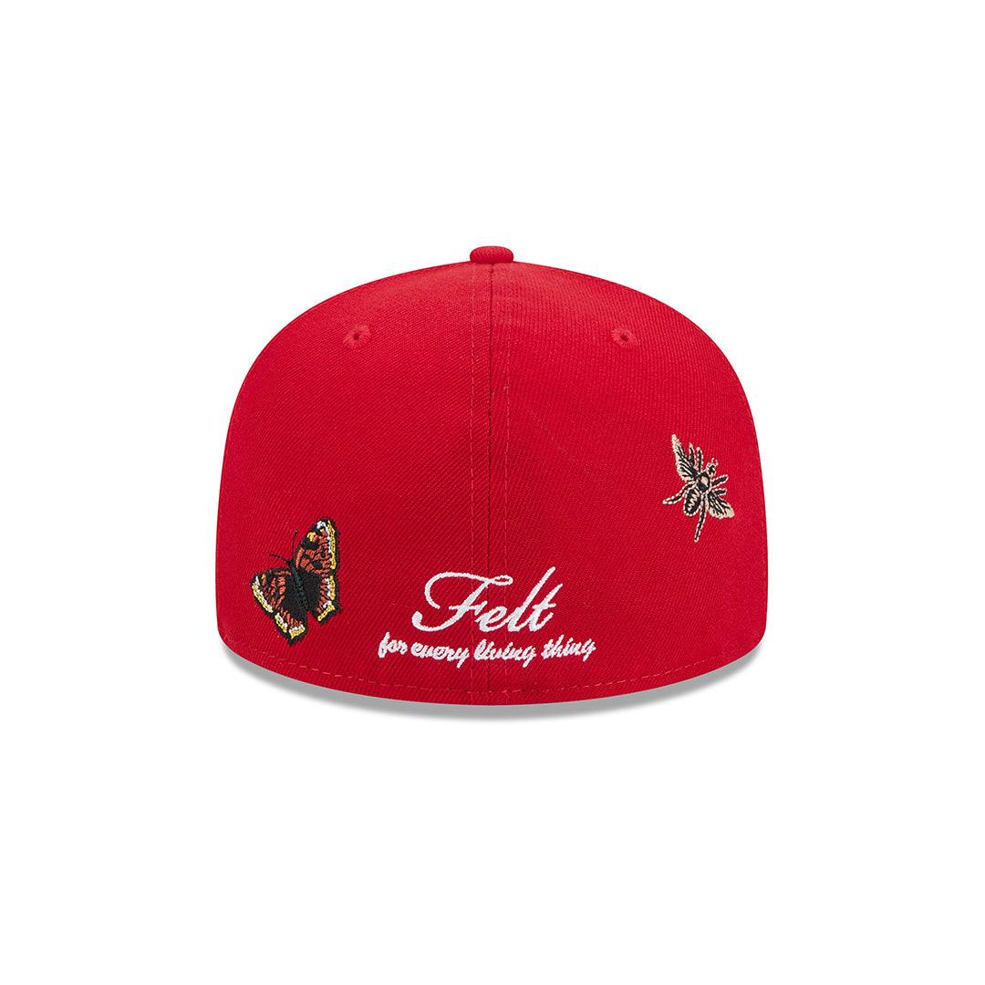 FELT X MLB ANAHEIM ANGELS RED 59FIFTY CAP