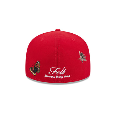 FELT X MLB ANAHEIM ANGELS RED 59FIFTY CAP