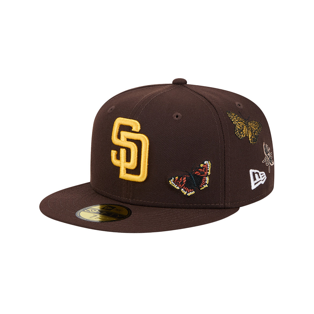 FELT X MLB SAN DIEGO PADRES DARK BROWN 59FIFTY CAP