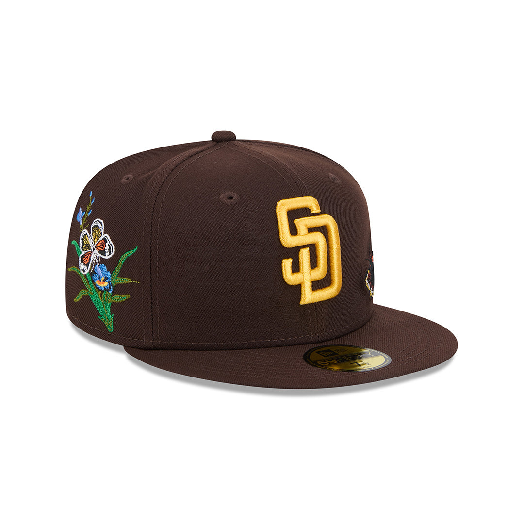 FELT X MLB SAN DIEGO PADRES DARK BROWN 59FIFTY CAP