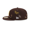 FELT X MLB SAN DIEGO PADRES DARK BROWN 59FIFTY CAP