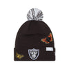 FELT X NFL LAS VEGAS RAIDERS BLACK 6 DART CUFF BEANIE