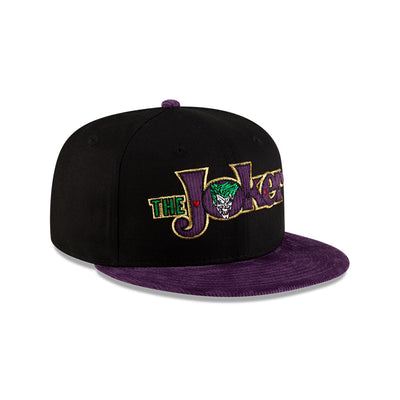 NEW ERA X WARNER BROTHERS JOKER SCRIPT BLACK 9FIFTY CAP