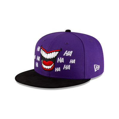 NEW ERA X WARNER BROTHERS JOKER HAHAHA PURPLE 59FIFTY CAP